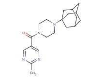 5-{[4-(1-adamantyl)-1-piperazinyl]carbonyl}-2-methylpyrimidine