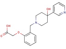 {2-[(4-hydroxy-4-pyridin-3-ylpiperidin-1-yl)methyl]phenoxy}acetic acid