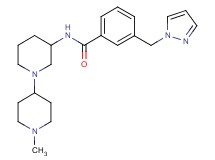 N-(1'-methyl-1,4'-bipiperidin-3-yl)-3-(1H-pyrazol-1-ylmethyl)benzamide