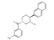 (3S*,4S*)-1-(3-methylbenzoyl)-4-(2-naphthyl)piperidin-3-ol