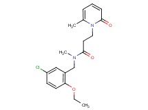 N-(5-chloro-2-ethoxybenzyl)-N-methyl-3-(6-methyl-2-oxopyridin-1(2H)-yl)propanamide