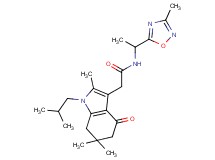 2-(1-isobutyl-2,6,6-trimethyl-4-oxo-4,5,6,7-tetrahydro-1H-indol-3-yl)-N-[1-(3-methyl-1,2,4-oxadiazol-5-yl)ethyl]acetamide