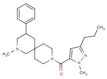 2-methyl-9-[(1-methyl-3-propyl-1H-pyrazol-5-yl)carbonyl]-4-phenyl-2,9-diazaspiro[5.5]undecane