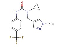 N-cyclopropyl-N-[(1-methyl-1H-pyrazol-4-yl)methyl]-N'-[4-(trifluoromethyl)phenyl]urea