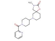 3-methyl-7-[1-(2-pyridinylcarbonyl)-4-piperidinyl]-1-oxa-3,7-diazaspiro[4.5]decan-2-one