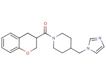 1-(3,4-dihydro-2H-chromen-3-ylcarbonyl)-4-(1H-imidazol-1-ylmethyl)piperidine