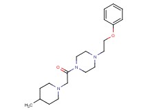 1-[(4-methyl-1-piperidinyl)acetyl]-4-(2-phenoxyethyl)piperazine