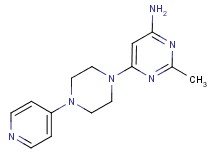 2-methyl-6-(4-pyridin-4-ylpiperazin-1-yl)pyrimidin-4-amine