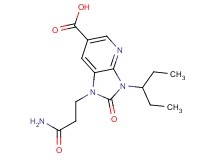 1-(3-amino-3-oxopropyl)-3-(1-ethylpropyl)-2-oxo-2,3-dihydro-1H-imidazo[4,5-b]pyridine-6-carboxylic acid