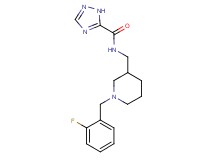 N-{[1-(2-fluorobenzyl)piperidin-3-yl]methyl}-1H-1,2,4-triazole-5-carboxamide