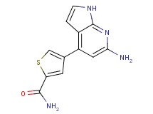 4-(6-amino-1H-pyrrolo[2,3-b]pyridin-4-yl)thiophene-2-carboxamide