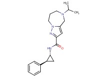 5-isopropyl-N-[(1R*,2S*)-2-phenylcyclopropyl]-5,6,7,8-tetrahydro-4H-pyrazolo[1,5-a][1,4]diazepine-2-carboxamide