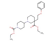 diethyl 3-(2-phenoxyethyl)-1,4'-bipiperidine-1',3-dicarboxylate