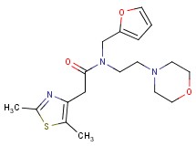 2-(2,5-dimethyl-1,3-thiazol-4-yl)-N-(2-furylmethyl)-N-(2-morpholin-4-ylethyl)acetamide