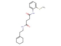 N-(2-cyclohex-1-en-1-ylethyl)-N'-[2-(methylthio)phenyl]succinamide