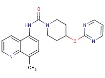 N-(8-methylquinolin-5-yl)-4-(pyrimidin-2-yloxy)piperidine-1-carboxamide