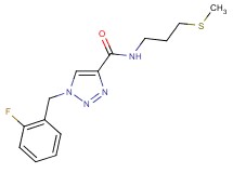 1-(2-fluorobenzyl)-N-[3-(methylthio)propyl]-1H-1,2,3-triazole-4-carboxamide