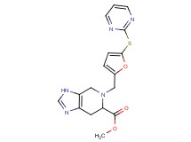 methyl 5-{[5-(pyrimidin-2-ylthio)-2-furyl]methyl}-4,5,6,7-tetrahydro-3H-imidazo[4,5-c]pyridine-6-carboxylate