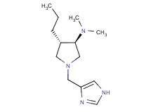 rel-(3R,4S)-1-(1H-imidazol-4-ylmethyl)-N,N-dimethyl-4-propyl-3-pyrrolidinamine dihydrochloride