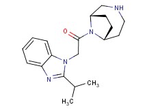 1-{2-[(1S*,6R*)-3,9-diazabicyclo[4.2.1]non-9-yl]-2-oxoethyl}-2-isopropyl-1H-benzimidazole