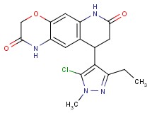 9-(5-chloro-3-ethyl-1-methyl-1H-pyrazol-4-yl)-8,9-dihydro-1H-[1,4]oxazino[3,2-g]quinoline-2,7(3H,6H)-dione