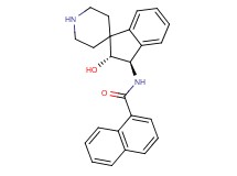 N-[(2R*,3R*)-2-hydroxy-2,3-dihydrospiro[indene-1,4'-piperidin]-3-yl]-1-naphthamide