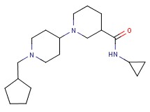 1'-(cyclopentylmethyl)-N-cyclopropyl-1,4'-bipiperidine-3-carboxamide