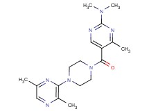5-{[4-(3,6-dimethyl-2-pyrazinyl)-1-piperazinyl]carbonyl}-N,N,4-trimethyl-2-pyrimidinamine
