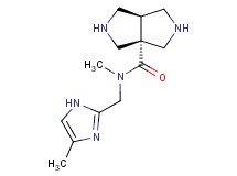 cis-N-methyl-N-[(4-methyl-1H-imidazol-2-yl)methyl]hexahydropyrrolo[3,4-c]pyrrole-3a(1H)-carboxamide