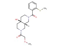 (4aR*,8aR*)-2-(methoxyacetyl)-7-[2-(methylthio)benzoyl]octahydro-2,7-naphthyridin-4a(2H)-ol