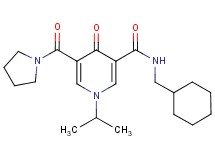 N-(cyclohexylmethyl)-1-isopropyl-4-oxo-5-(1-pyrrolidinylcarbonyl)-1,4-dihydro-3-pyridinecarboxamide