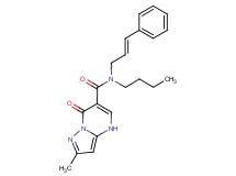 N-butyl-2-methyl-7-oxo-N-[(2E)-3-phenylprop-2-en-1-yl]-4,7-dihydropyrazolo[1,5-a]pyrimidine-6-carboxamide