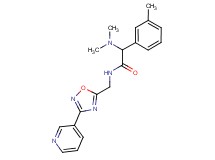 2-(dimethylamino)-2-(3-methylphenyl)-N-[(3-pyridin-3-yl-1,2,4-oxadiazol-5-yl)methyl]acetamide