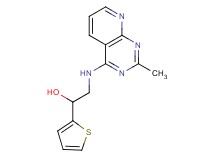 2-[(2-methylpyrido[2,3-d]pyrimidin-4-yl)amino]-1-(2-thienyl)ethanol