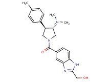 (5-{[(3S*,4R*)-3-(dimethylamino)-4-(4-methylphenyl)-1-pyrrolidinyl]carbonyl}-1H-benzimidazol-2-yl)methanol
