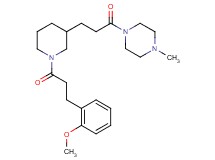 1-(3-{1-[3-(2-methoxyphenyl)propanoyl]-3-piperidinyl}propanoyl)-4-methylpiperazine