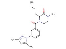 3-butyl-4-[3-(3,5-dimethyl-1H-pyrazol-1-yl)benzoyl]-1-methyl-2-piperazinone