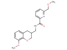 N-[(8-methoxy-3,4-dihydro-2H-chromen-3-yl)methyl]-6-(methoxymethyl)pyridine-2-carboxamide