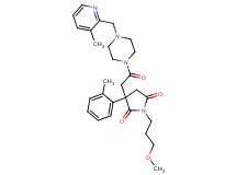 1-(3-methoxypropyl)-3-(2-methylphenyl)-3-(2-{4-[(3-methyl-2-pyridinyl)methyl]-1-piperazinyl}-2-oxoethyl)-2,5-pyrrolidinedione