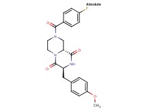 (3S,9aR)-8-(4-fluorobenzoyl)-3-(4-methoxybenzyl)tetrahydro-2H-pyrazino[1,2-a]pyrazine-1,4(3H,6H)-dione