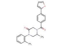 4-[4-(2-furyl)benzoyl]-5-methyl-1-(2-methylphenyl)-2-piperazinone