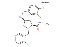 (4S)-1-(2-chlorobenzyl)-4-[(3,4-difluorobenzyl)amino]-N-methyl-L-prolinamide