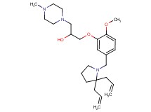 1-{5-[(2,2-diallyl-1-pyrrolidinyl)methyl]-2-methoxyphenoxy}-3-(4-methyl-1-piperazinyl)-2-propanol