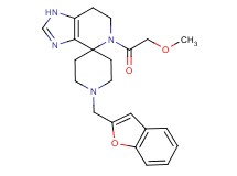 1'-(1-benzofuran-2-ylmethyl)-5-(methoxyacetyl)-1,5,6,7-tetrahydrospiro[imidazo[4,5-c]pyridine-4,4'-piperidine]