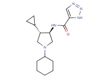 N-[rel-(3R,4S)-1-cyclohexyl-4-cyclopropyl-3-pyrrolidinyl]-1H-1,2,3-triazole-5-carboxamide hydrochloride