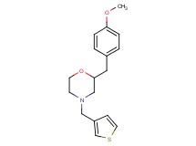 2-(4-methoxybenzyl)-4-(3-thienylmethyl)morpholine