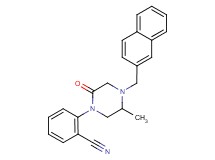 2-[5-methyl-4-(2-naphthylmethyl)-2-oxo-1-piperazinyl]benzonitrile