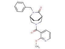 (1S*,5R*)-6-benzyl-3-[(2-methoxy-3-pyridinyl)carbonyl]-3,6-diazabicyclo[3.2.2]nonan-7-one