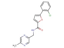 5-(2-chlorophenyl)-N-[(5-methyl-2-pyrazinyl)methyl]-2-furamide