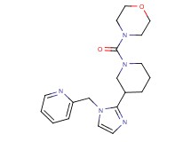 4-({3-[1-(2-pyridinylmethyl)-1H-imidazol-2-yl]-1-piperidinyl}carbonyl)morpholine